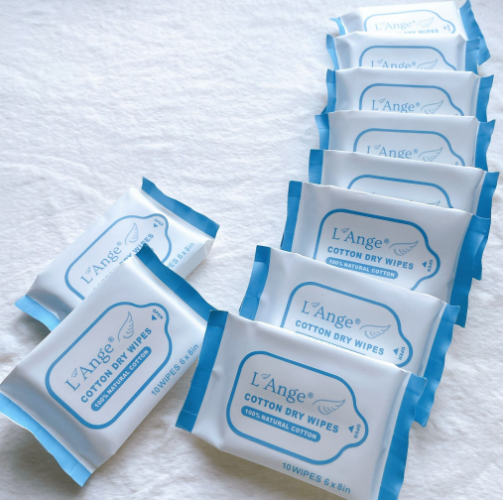 KHĂN VẢI KHÔ ĐA NĂNG CHO MẸ VÀ BÉ COMBO 10 BỊCH NHỎ- L'ANGE