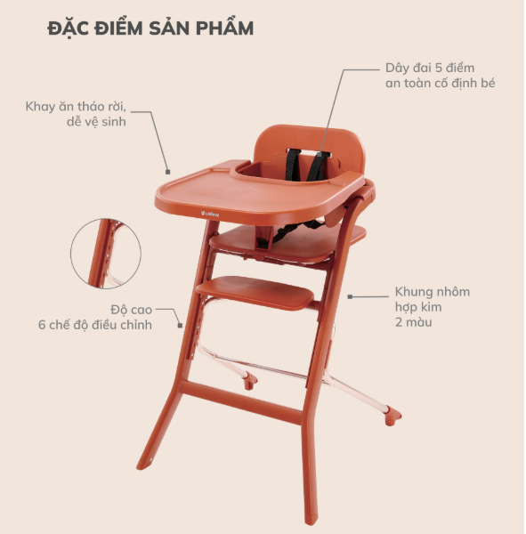 GHẾ ĂN DẶM 2IN1- UNILOVE