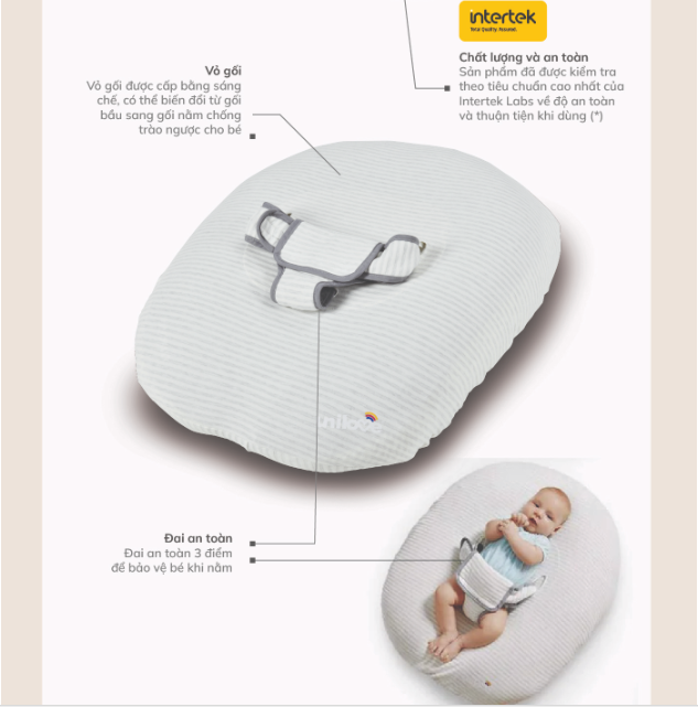 GỐI ĐA NĂNG 7IN1 HOPO CHO MẸ BẦU VÀ EM BÉ- UNILOVE