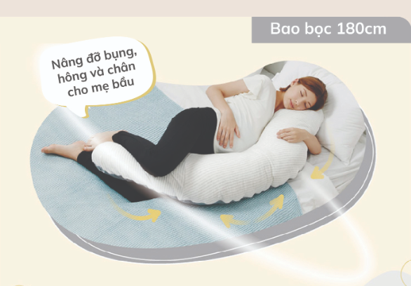 GỐI ĐA NĂNG 7IN1 HOPO CHO MẸ BẦU VÀ EM BÉ- UNILOVE
