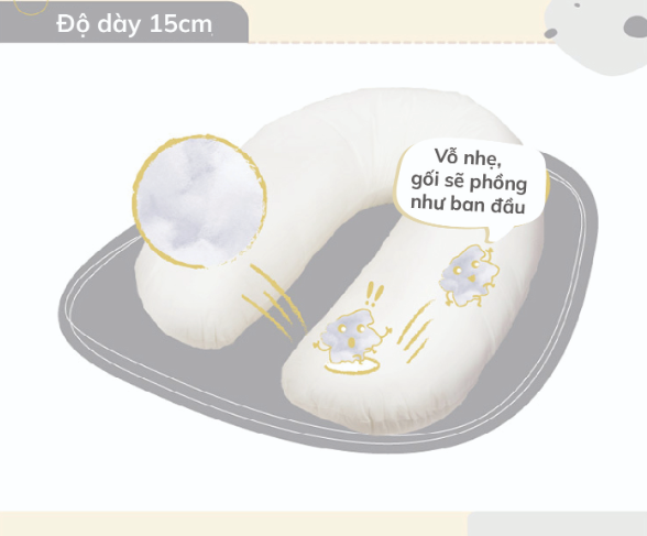 GỐI ĐA NĂNG 7IN1 HOPO CHO MẸ BẦU VÀ EM BÉ- UNILOVE