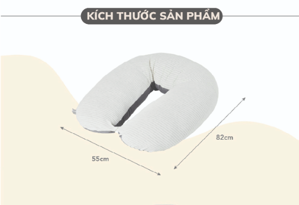 GỐI ĐA NĂNG 7IN1 HOPO CHO MẸ BẦU VÀ EM BÉ- UNILOVE