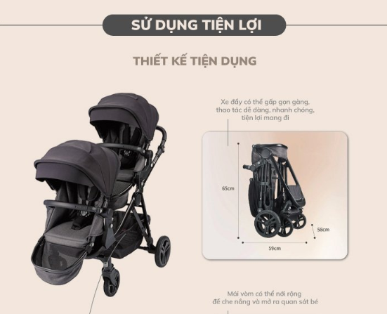 XE ĐẨY ĐƠN HOẶC ĐÔI DLX - UNILOVE