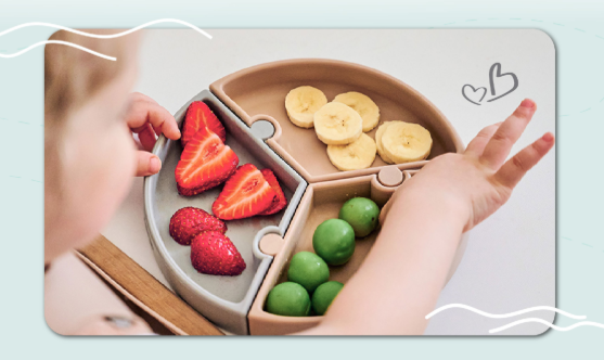 KHAY ĂN DẶM SILICONE CÓ THỂ THÁO RỜI - MINIKOIOI