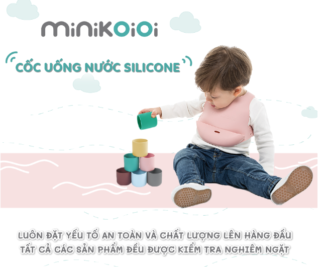 CỐC UỐNG NƯỚC SILICONE - MINIKOIOI