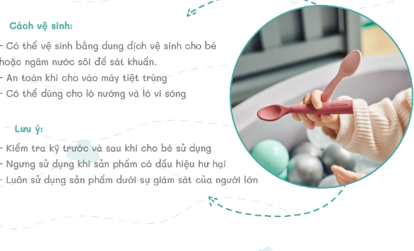 MUỖNG ĂN DẶM SILICONE - MINIKOIOI