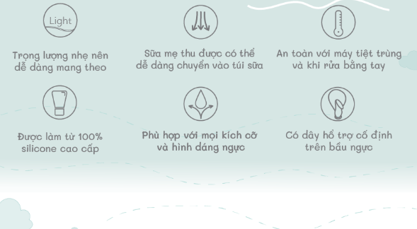 CỐC HỨNG SỮA RẢNH TAY SILICONE - MINIKOIOI