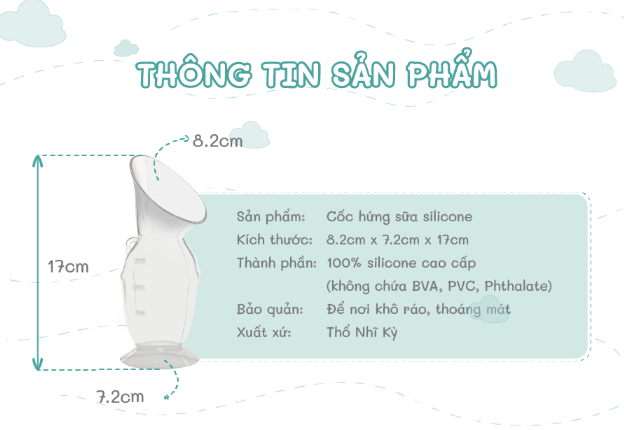CỐC HỨNG SỮA RẢNH TAY SILICONE - MINIKOIOI