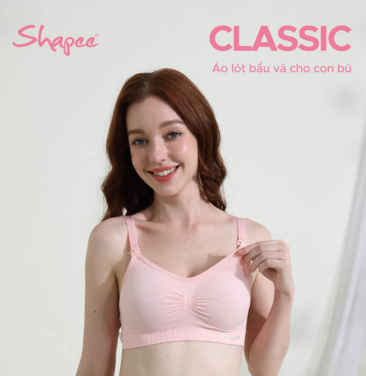 ÁO LÓT BẦU VÀ CHO CON BÚ CLASSIC KHÔNG GỌNG - SHAPEE