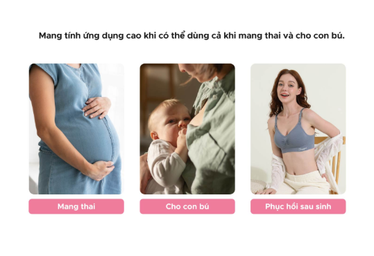ÁO LÓT BẦU VÀ CHO CON BÚ CLASSIC KHÔNG GỌNG - SHAPEE