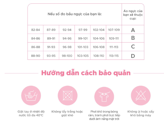 ÁO LÓT BẦU VÀ CHO CON BÚ CLASSIC KHÔNG GỌNG - SHAPEE