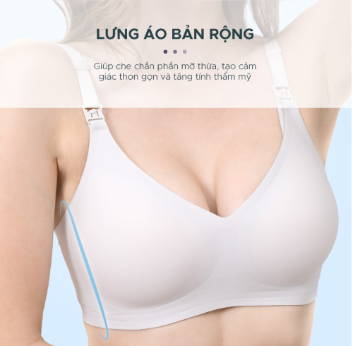 ÁO LÓT BẦU VÀ CHO CON BÚ INVI KHÔNG GỌNG - SHAPEE
