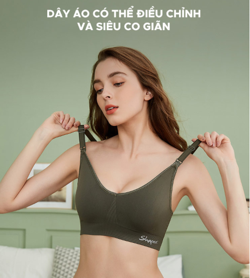 ÁO LÓT BẦU VÀ CHO CON BÚ LUXE KHÔNG GỌNG - SHAPEE