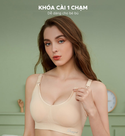 ÁO LÓT BẦU VÀ CHO CON BÚ LUXE KHÔNG GỌNG - SHAPEE
