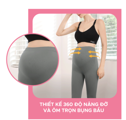 QUẦN LEGGING CHO MẸ BẦU- SHAPEE