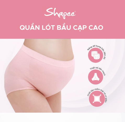 QUẦN LÓT BẦU CẠP CAO FREESIZE - SHAPEE