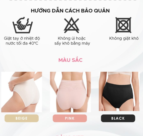 QUẦN LÓT BẦU CẠP CAO FREESIZE - SHAPEE