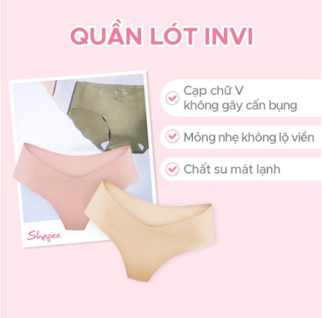QUẦN LÓT BẦU VÀ CHO CON BÚ INVI - SHAPEE