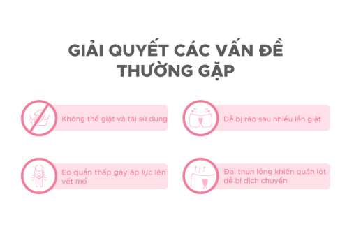 SET 5 CÁI QUẦN LÓT LƯỚI SAU SINH - SHAPEE