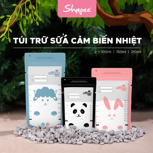 TÚI TRỮ SỮA CẢM BIẾN NHIỆT - SHAPEE