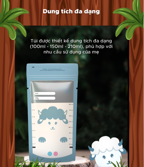 TÚI TRỮ SỮA CẢM BIẾN NHIỆT - SHAPEE