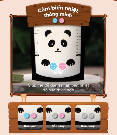 TÚI TRỮ SỮA CẢM BIẾN NHIỆT - SHAPEE