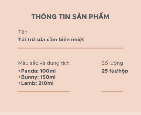 TÚI TRỮ SỮA CẢM BIẾN NHIỆT - SHAPEE