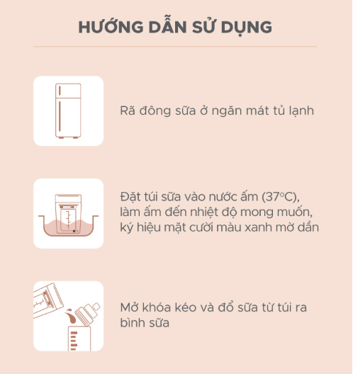 TÚI TRỮ SỮA CẢM BIẾN NHIỆT - SHAPEE