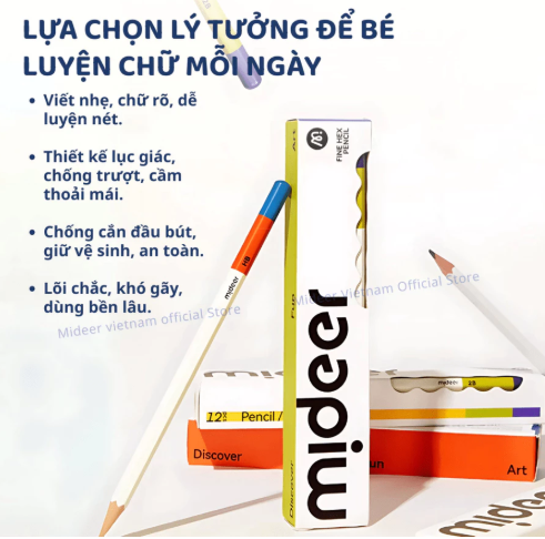 BÚT CHÌ FINE HEX PENCIL CHO BÉ - MIDEER