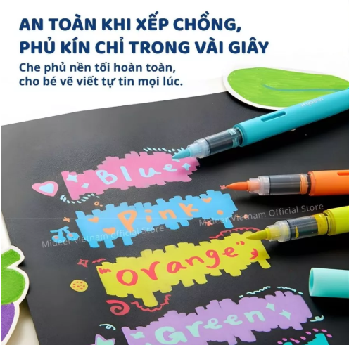 MÀU STRAIGHT LIQUID ACRYLIC MARKERS - MIDEER