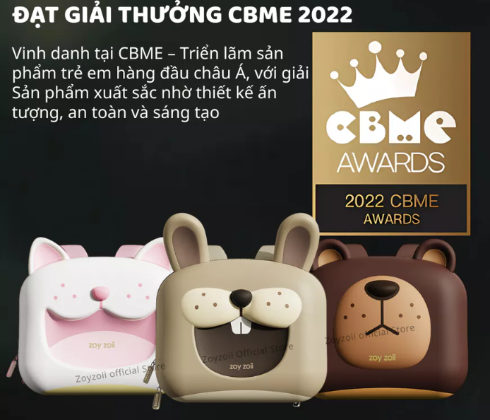 BALO CHO BÉ MẦM NON ZOYZOII DELICIOUS SERIES BACKPACK HÌNH BÁNH KEM CHO BÉ ĐI HỌC MÃ B18