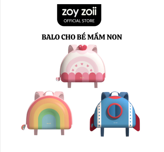 BALO CHO BÉ MẦM NON ZOYZOII DREAM SERIES BACKPACK CẶP ĐI HỌC CHO BÉ MẪU GIÁO MÃ B8