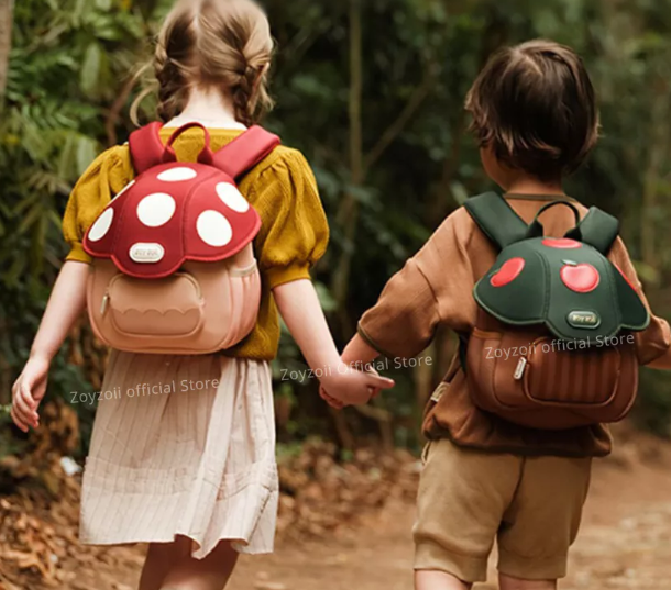 BALO ZOYZOII CHO BÉ MẦM NON HÌNH CÂY NẤM MUSHROOM SERIES BACKPACK, CẶP ĐI HỌC CHO BÉ MẦM NON MÃ B50