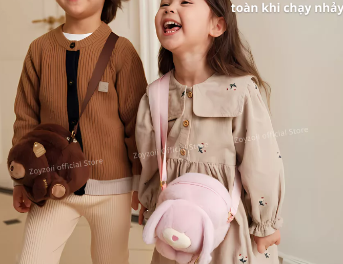 TÚI ĐEO CHÉO CHO BÉ GÁI BÉ TRAI ZOYZOII KIDS CROSSBODY BAG, TÚI XÁCH CHO BÉ GÁI B81