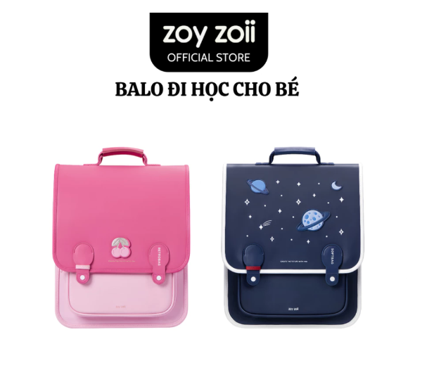 BALO CHỐNG GÙ CHO BÉ TRAI BÉ GÁI ĐI HỌC TIỂU HỌC CHÍNH HÃNG ZOYZOII CẶP ĐI HỌC VINTAGE BACKPACK B33