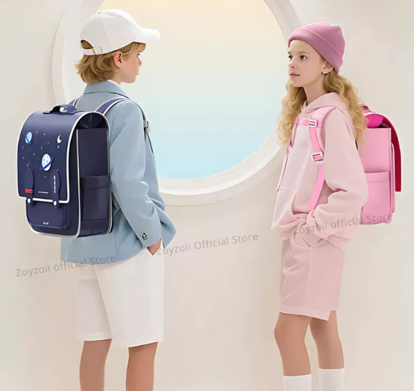 BALO CHỐNG GÙ CHO BÉ TRAI BÉ GÁI ĐI HỌC TIỂU HỌC CHÍNH HÃNG ZOYZOII CẶP ĐI HỌC VINTAGE BACKPACK B33