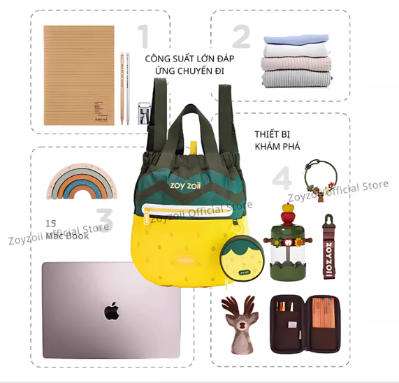 BALO DU LỊCH CHO BÉ ZOYZOII OUTDOOR BACKPACK SERIES, BALO ĐI PHƯỢT, LEO NÚI CAO CẤP CHO BÉ B86