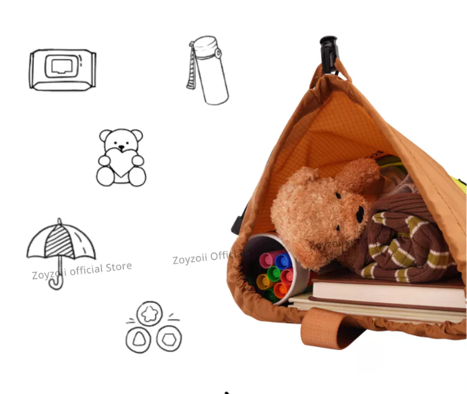 BALO VẢI CHO BÉ ĐỰNG ĐỒ DU LỊCH CHÍNH HÃNG ZOYZOII B36 OUTDOOR DRAWSTRING BAG MÃ B36