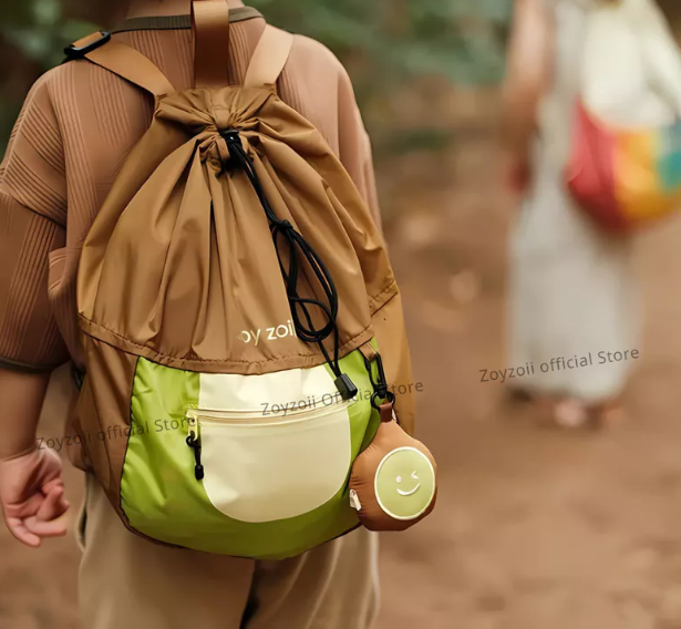 BALO VẢI CHO BÉ ĐỰNG ĐỒ DU LỊCH CHÍNH HÃNG ZOYZOII B36 OUTDOOR DRAWSTRING BAG MÃ B36