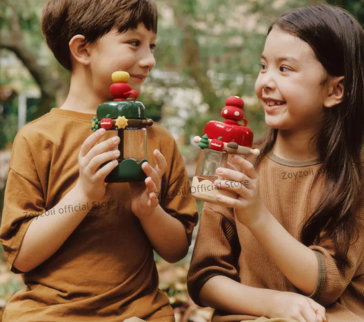 BÌNH UỐNG NƯỚC TRITAN CAO CẤP ZOYZOII NATURE PARADISE CUP, BÌNH NƯỚC THỂ THAO CHO BÉ E6