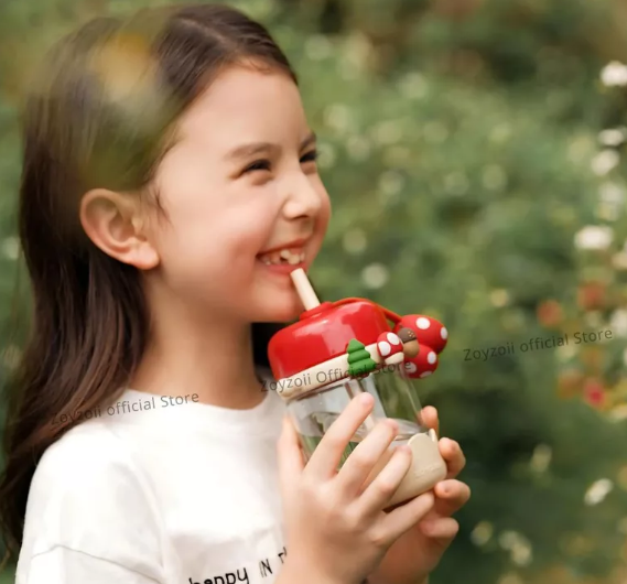 BÌNH UỐNG NƯỚC TRITAN CAO CẤP ZOYZOII NATURE PARADISE CUP, BÌNH NƯỚC THỂ THAO CHO BÉ E6