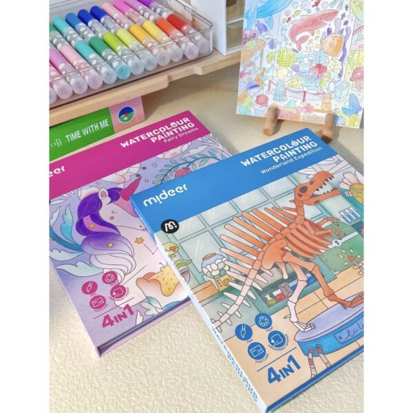 TRANH TÔ MÀU NUOCW CHO BÉ WATERCOLOUR PAINTING - MIDEER