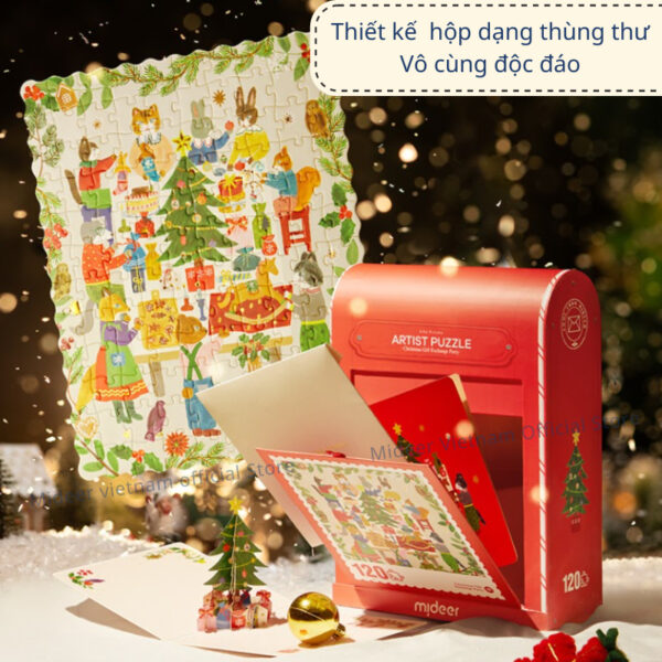 CHRISTMAS GIFT BOX PUZZLE - MIDEER