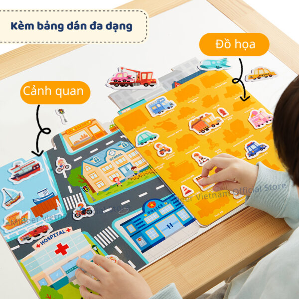 MIẾNG DÁN STICKER REUSABLE JELLY STICKER SET - MIDEER