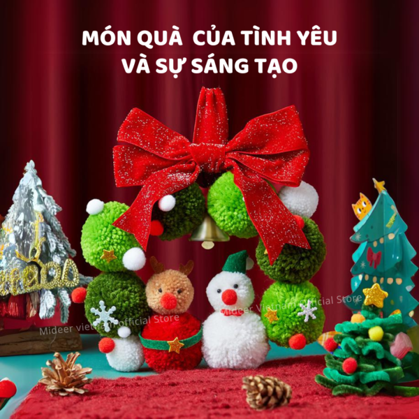 VÒNG NGUYỆT QUẾ GIÁNG SINH DIY CHRISMAS WREATH - MIDEER