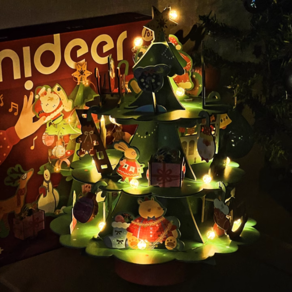XẾP HÌNH CÂY THÔNG CHRISTMAS ROTATING MUSIC 3D PUZZLE - MIDEER