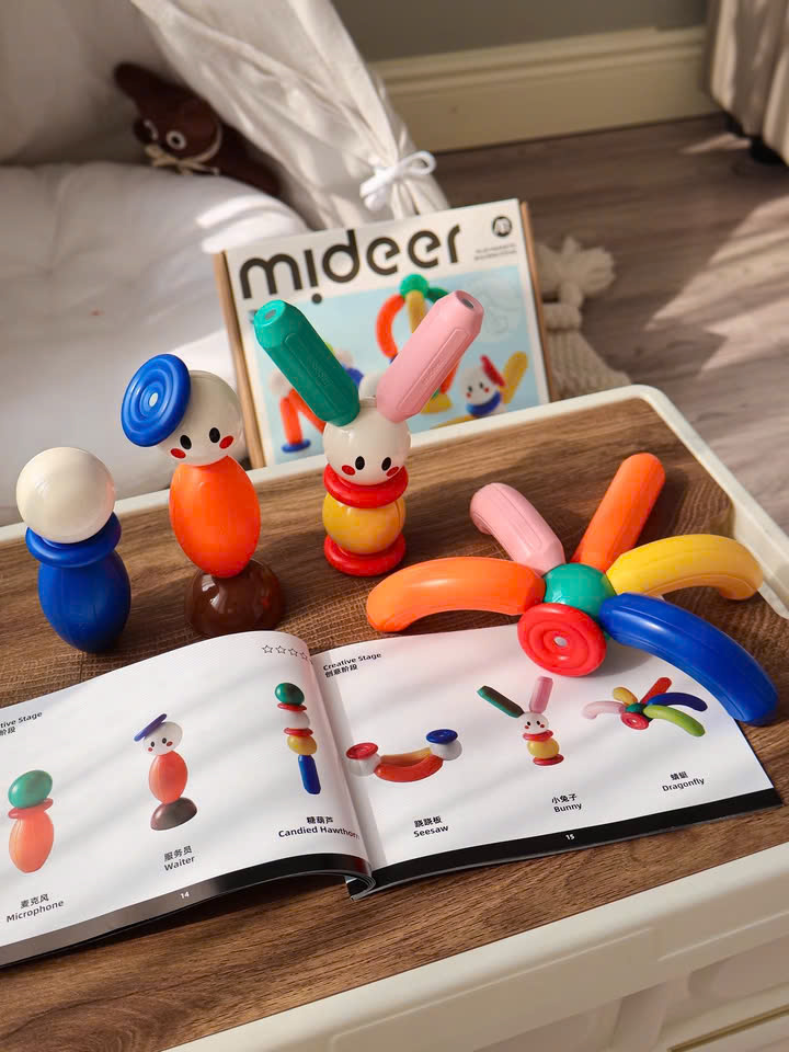 ĐỒ CHƠI NAM CHÂM XẾP HÌNH GROWTH PLUS MEGNETIC BUILDING STICKS- MIDEER