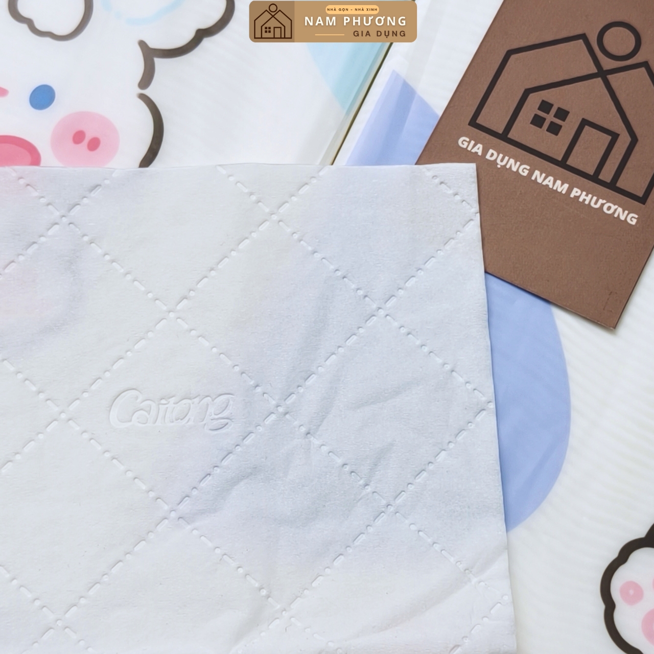 20 Bịch Giấy Rút Treo Tường Caitong Thỏ Trắng 1280 Lớp K93