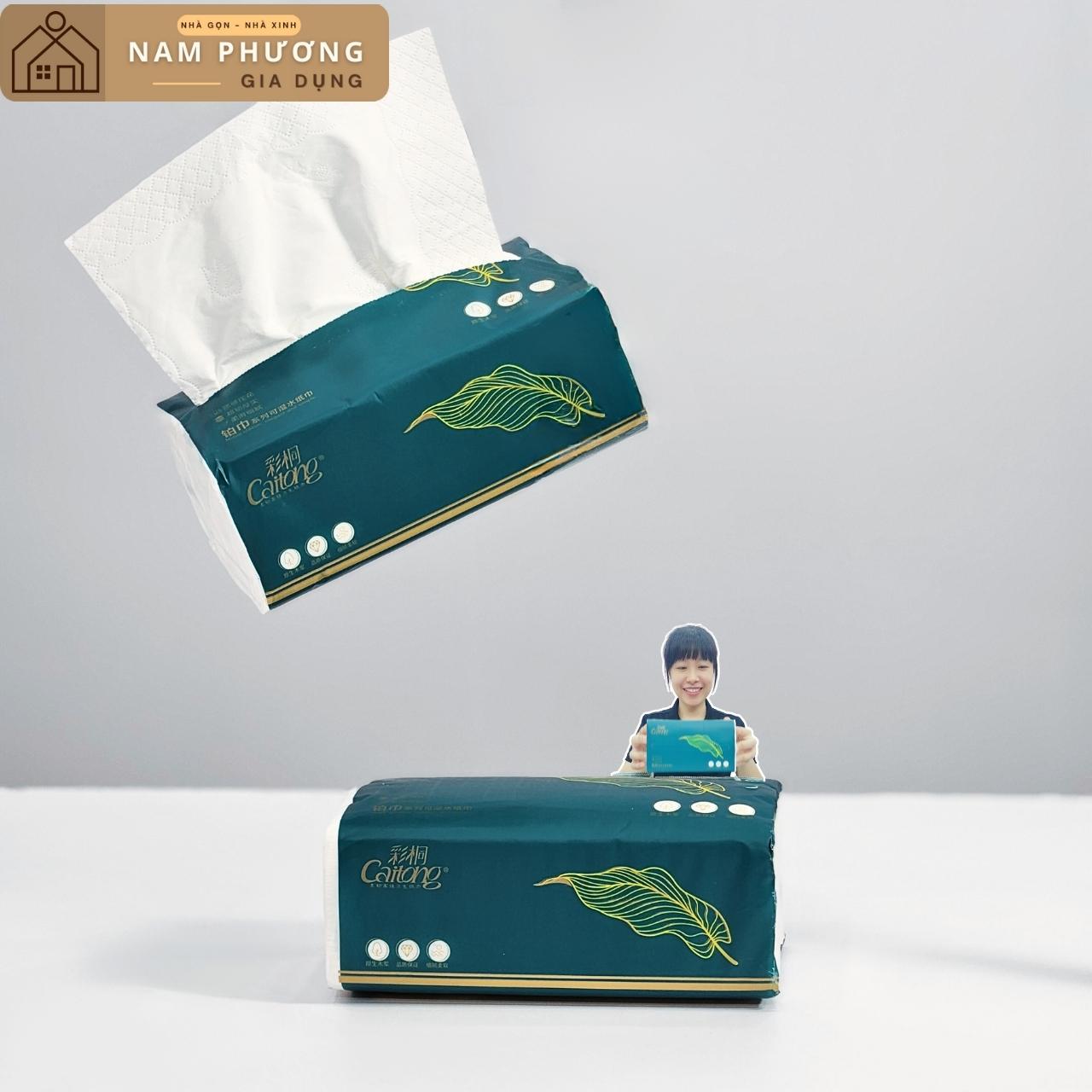 Bịch 12 Túi Giấy Ăn Cao Cấp 5 Lớp CaiTong K29 Hàng Nội Địa Trung Cực Dai Mềm Thấm Nước