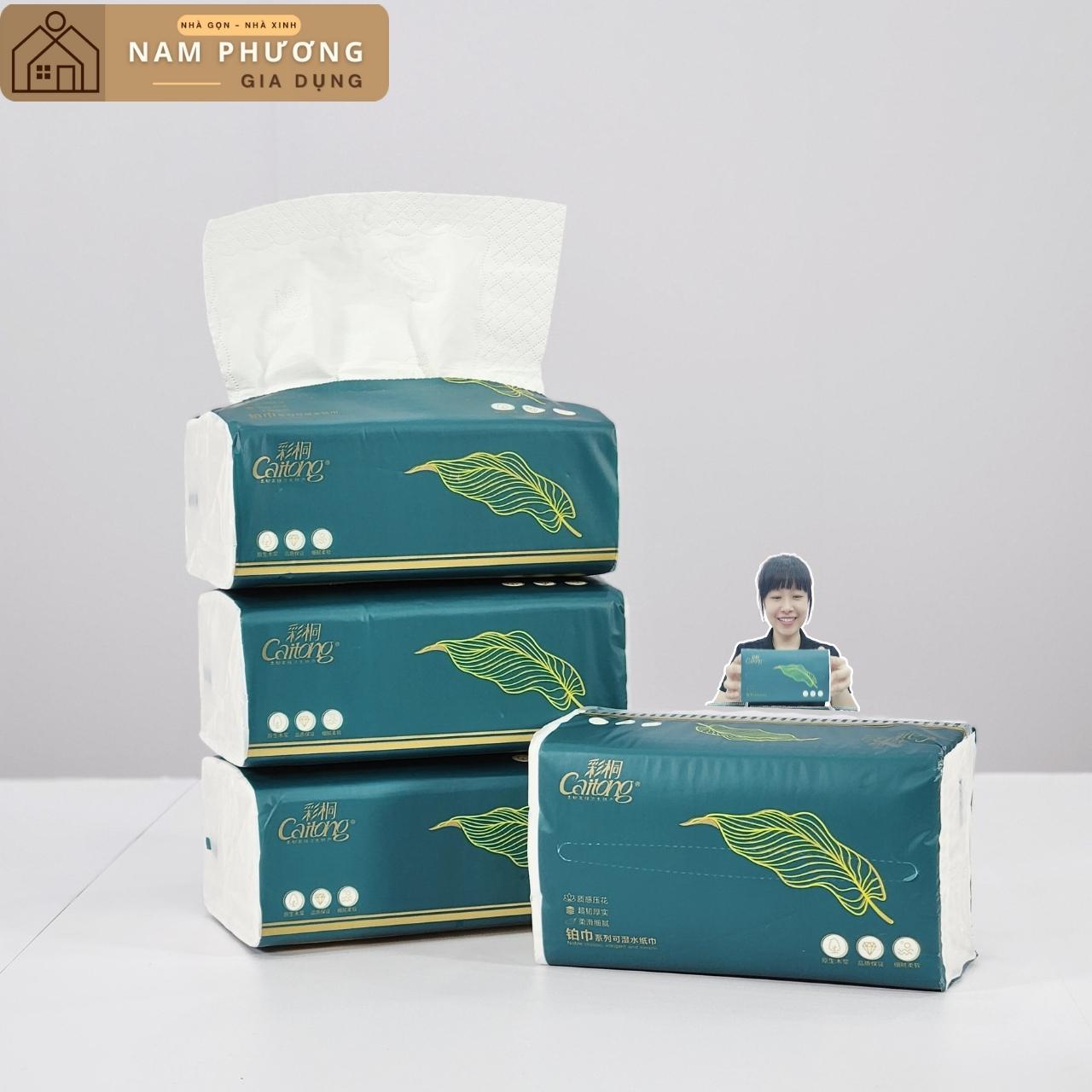 Bịch 12 Túi Giấy Ăn Cao Cấp 5 Lớp CaiTong K29 Hàng Nội Địa Trung Cực Dai Mềm Thấm Nước